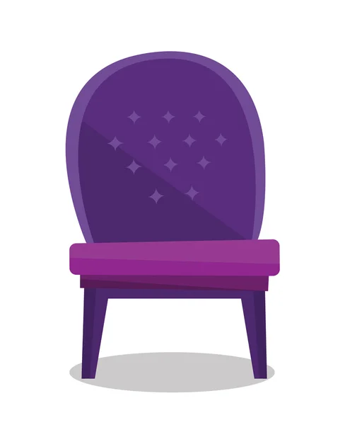 Luxe vintage fauteuil vectorillustratie. — Stockvector