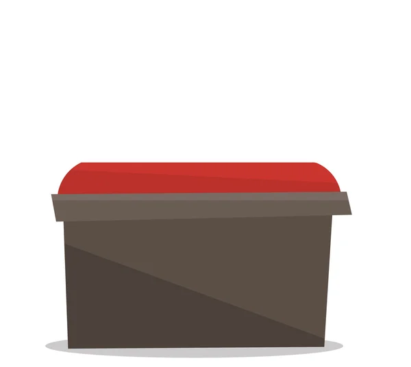 Ilustración de vector de silla roja de cabecera . — Vector de stock