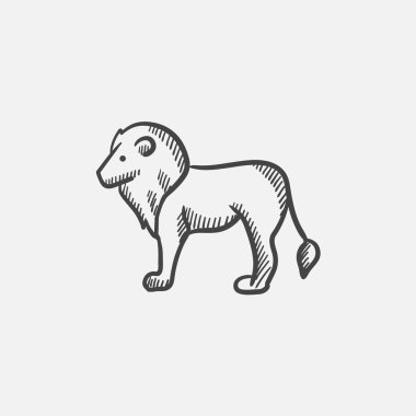 Aslan kroki simgesi.