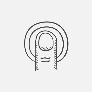 Dokunmatik ekran jest kroki simgesini.