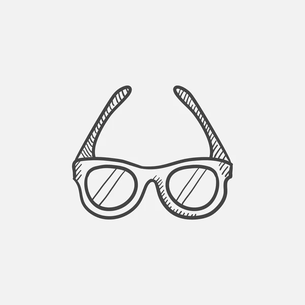 Ikony sketch okulary. — Wektor stockowy