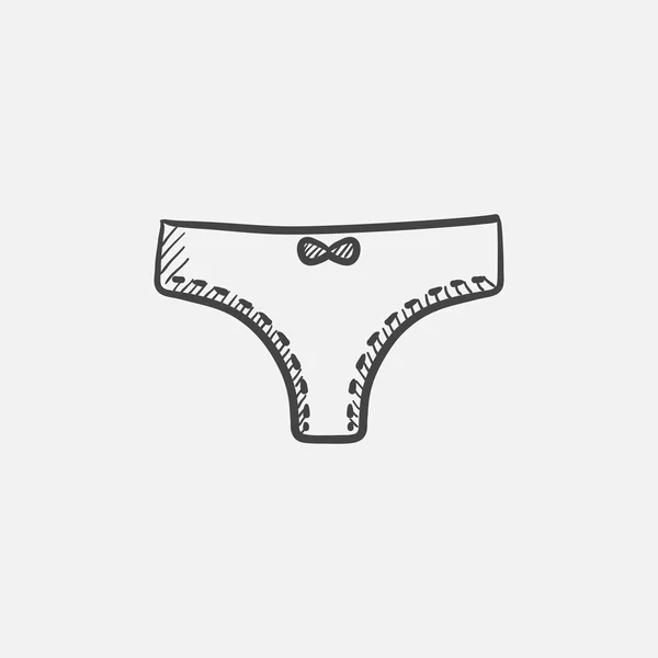 Panties sketch icon. — Stock Vector