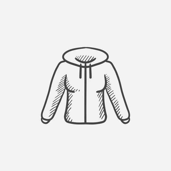 Kapuzenpullover-Ikone. — Stockvektor