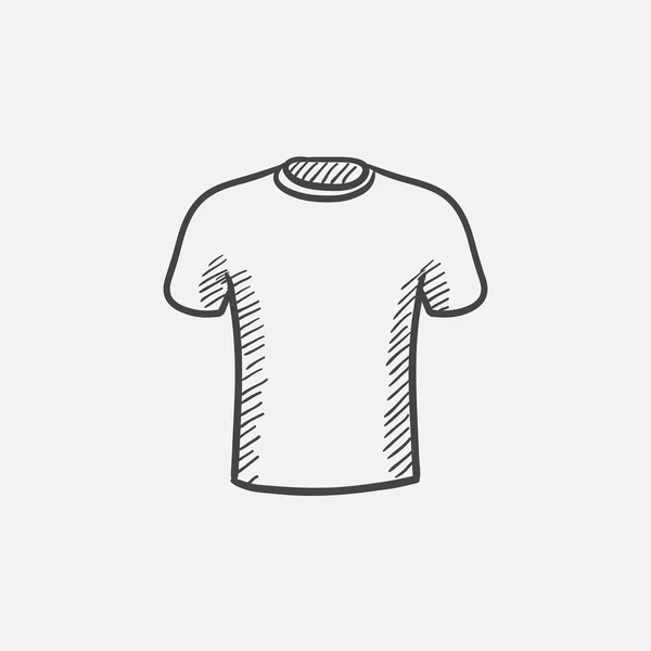 Ícone de esboço de t-shirt masculina . — Vetor de Stock