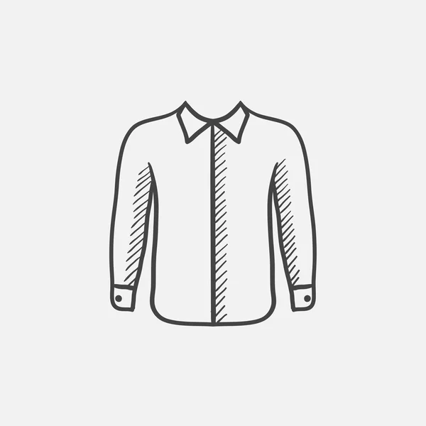 Skjorta skiss ikon. — Stock vektor