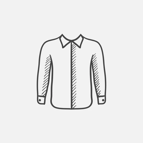 Camisa icono de boceto . — Archivo Imágenes Vectoriales