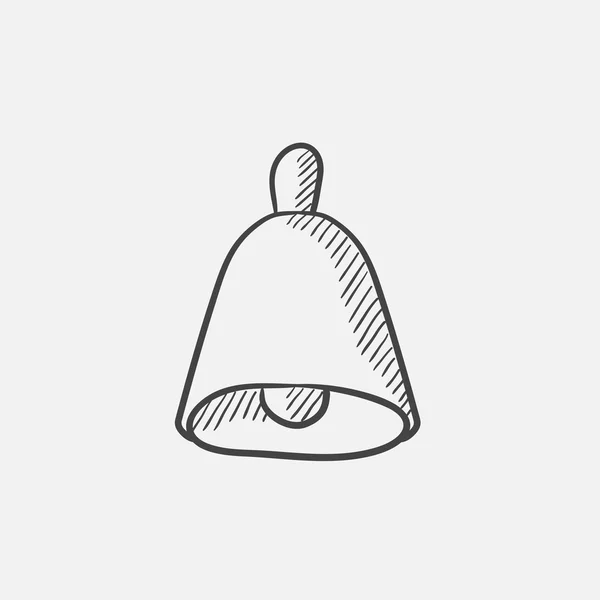 Wedding bell sketch icon. — Stock Vector