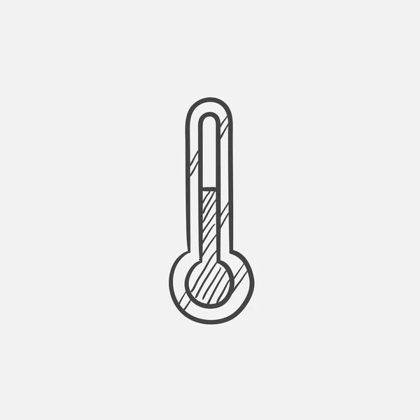 Thermometer-Skizze. — Stockvektor