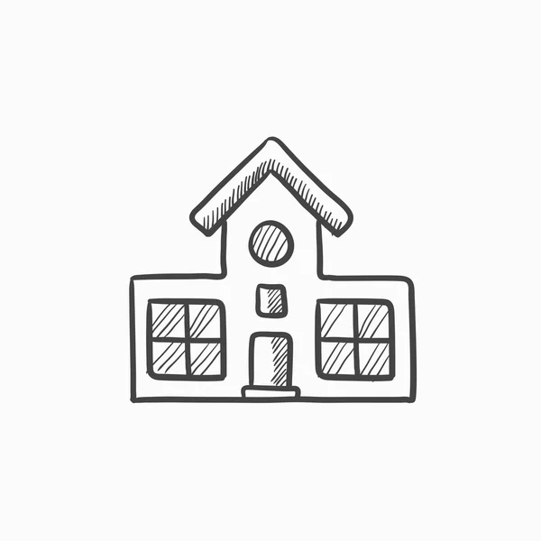 Building sketch icon. — Stock Vector
