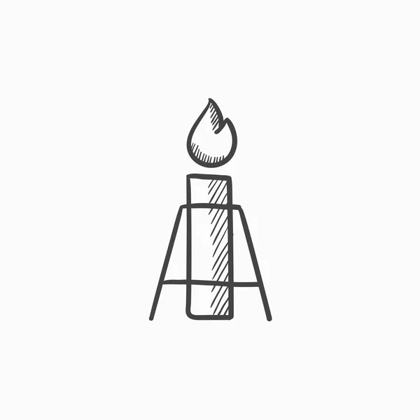 Bengala de gas icono de boceto . — Archivo Imágenes Vectoriales