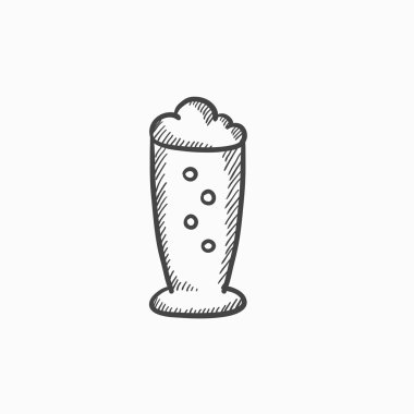 Bardak bira kroki simgesi.