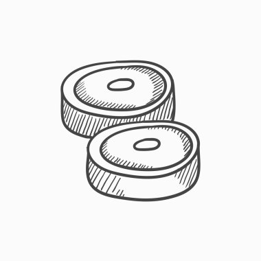 Biftek kroki simgesi.