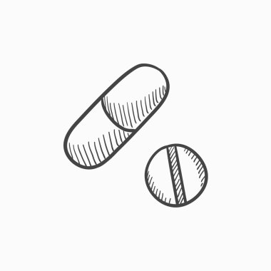 Hapları kroki simgesi.