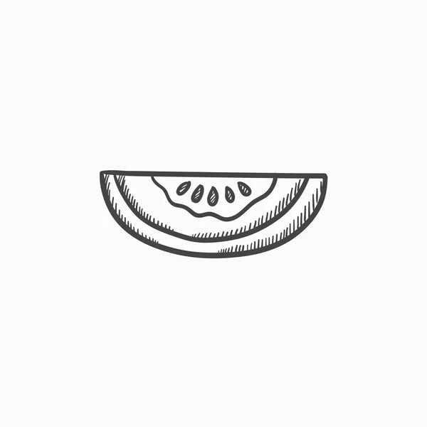 Иконка арбуза . — стоковый вектор