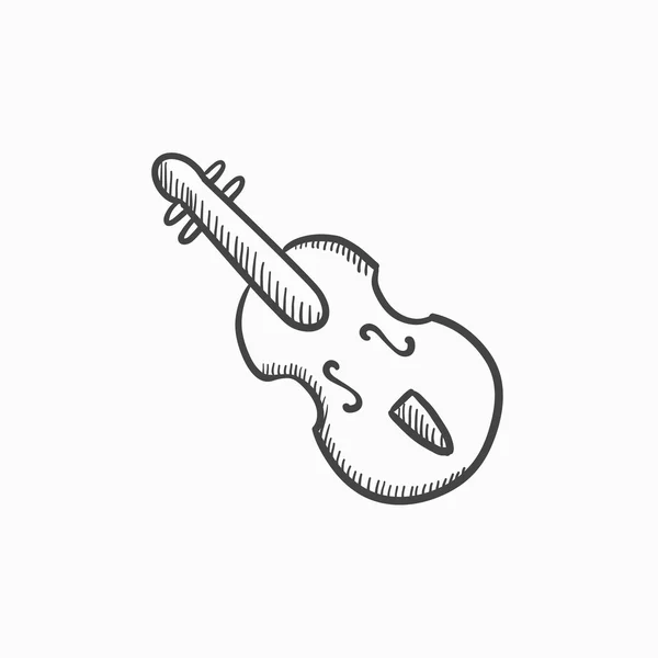 Icono de boceto de violonchelo . — Vector de stock