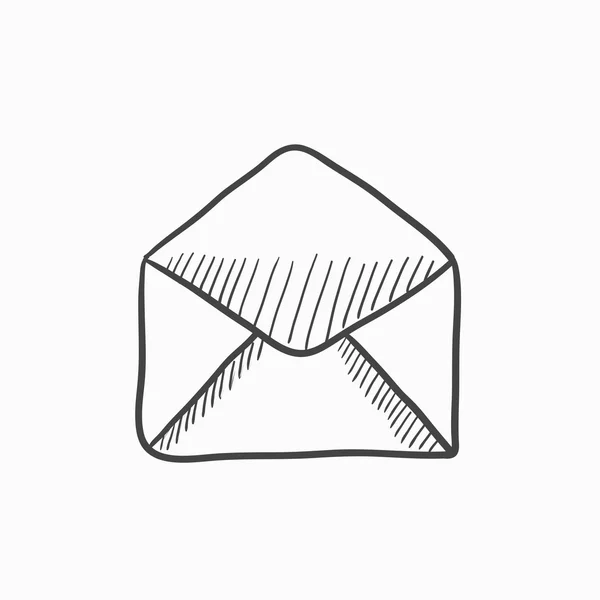 Ескіз значок конверта . — стоковий вектор