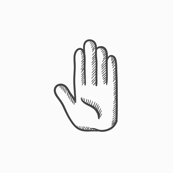 Lékařské rukavice skica ikony. — Stockový vektor