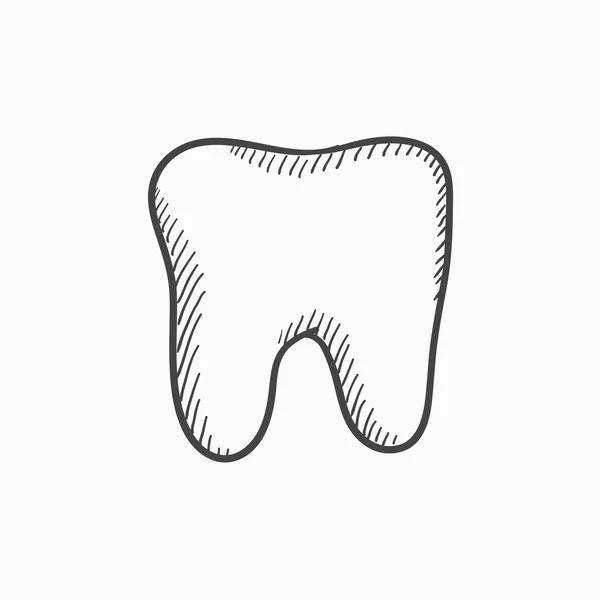 Ícone do esboço do dente . —  Vetores de Stock