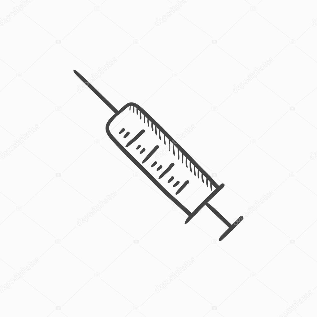 Syringe sketch icon. Stock Vector by ©VisualGeneration 118947784