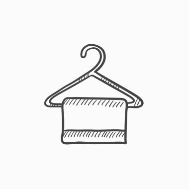 Havlu askısı kroki simgesini.