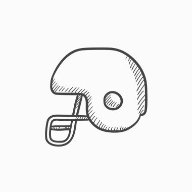 Hokey kask kroki simgesi.