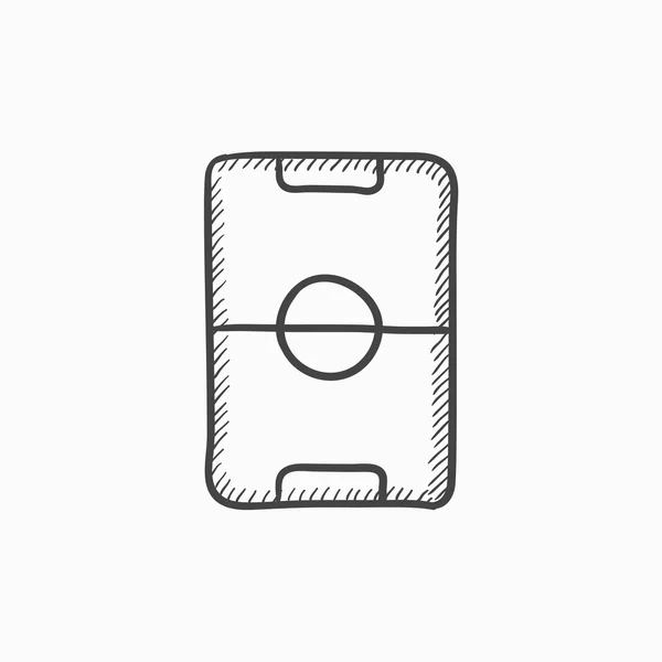 Estádio layout ícone esboço . —  Vetores de Stock