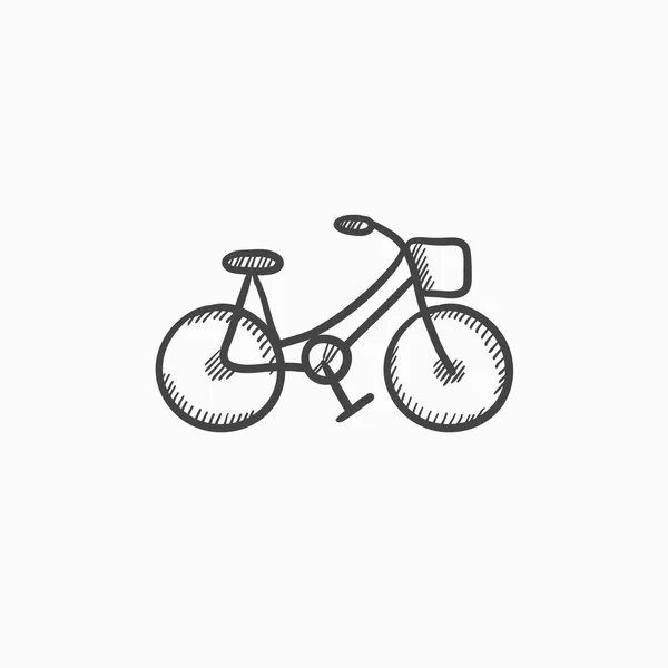 Icône de croquis de vélo . — Image vectorielle