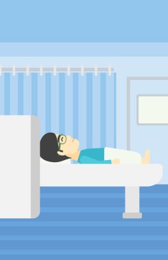 Manyetik rezonans görüntüleme vektör çizim.