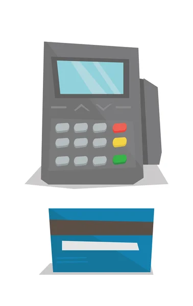 Tarjeta de crédito vector de pago ilustración . — Vector de stock