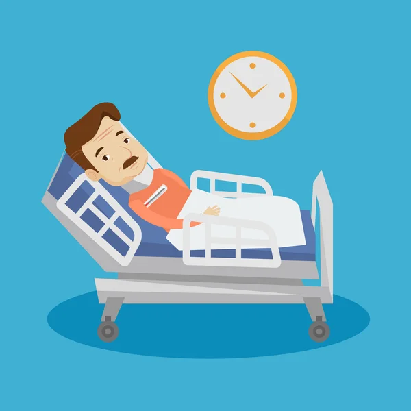Man with neck injury vector illustration. — Stock Illustration Man with neck injury vector illustration. Stock Vector