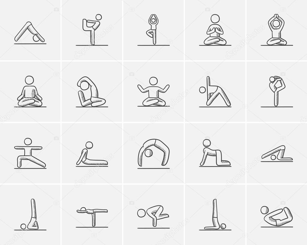 Yoga Sketches II :: Behance