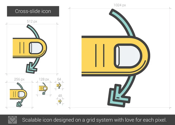 Ref-slide line . — стоковый вектор