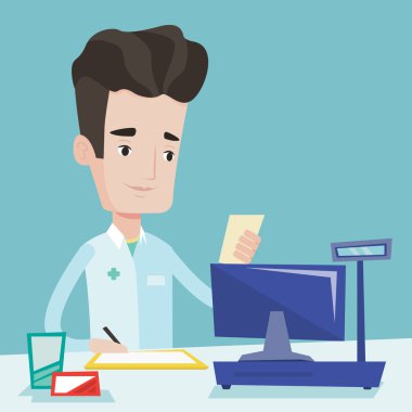 Eczacı yazma reçete.