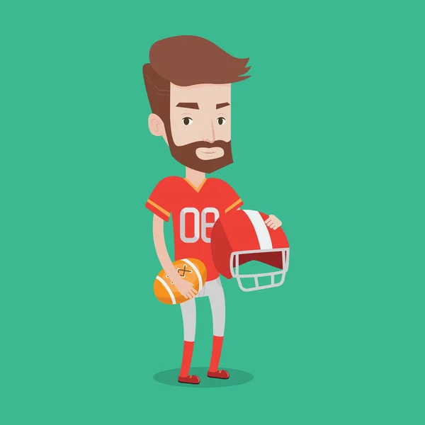 Rugby speler vectorillustratie. — Stockvector