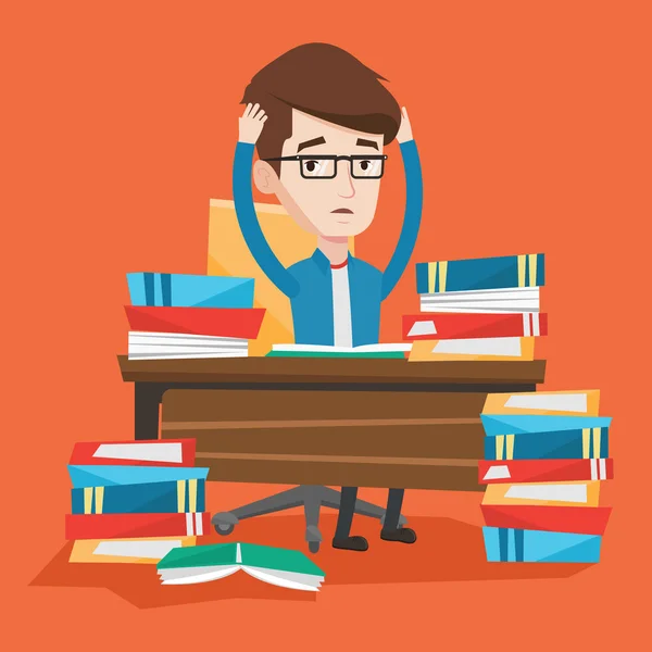 Exam stress cartoon Vector Art Stock Images | Depositphotos Exam stress cartoon Vector Art Stock Images | Depositphotos