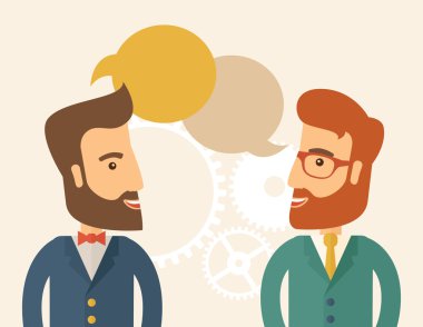 İki profesyonel genç adam