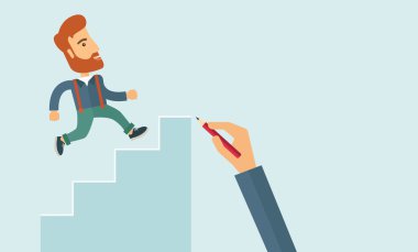 Bir adam el çekilmiş