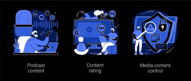 Soyut konsept vektör çizimleri pazarlanıyor.