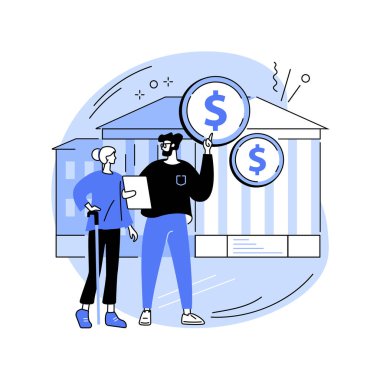 Emeklilik yatırımları soyut konsept vektör illüstrasyonu.