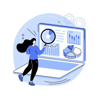 Pazarlama araştırması soyut konsept vektör çizimi.