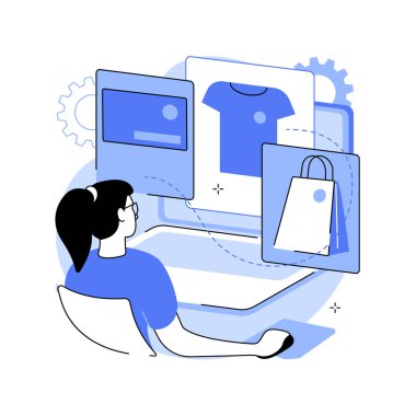 Şirket markası soyut konsept vektör çizimi.