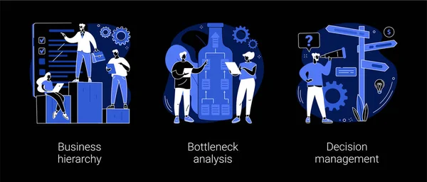 Sistema de gestão resumo conceito vetor ilustrações. — Vetor de Stock