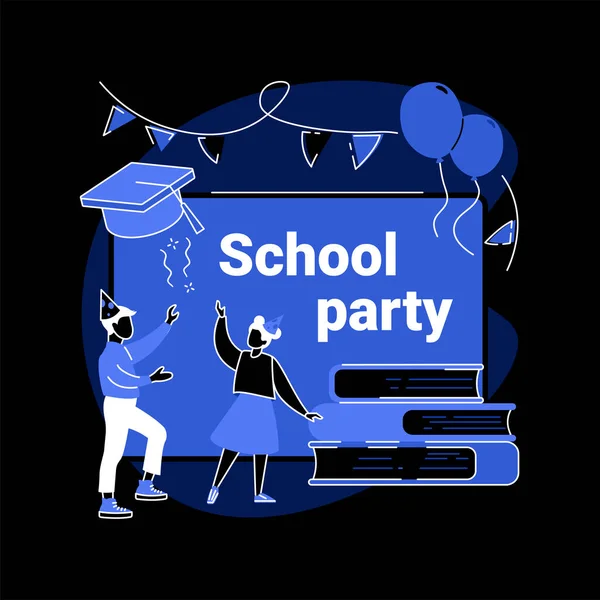 Fête scolaire concept abstrait illustration vectorielle. — Image vectorielle