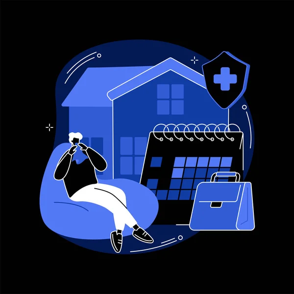 Sick leave abstract concepts vector illustration. — 스톡 벡터