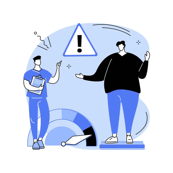 Body Mass Index abstrakt begrepp vektor illustration. — Stock vektor