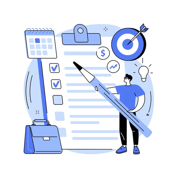 Plano de negócios conceito abstrato ilustração vetorial. —  Vetores de Stock