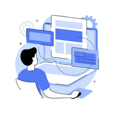 Özelleştirme soyut konsept vektör illüstrasyonunu kopyala. Web metni, gölge kopyalama optimizasyon algoritması, çevrimiçi iş, trafiği hızlandırma, hedef sözcükler, SEO yazma yöntemi soyut metafor.