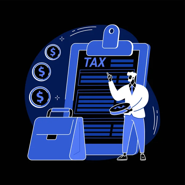 Φόρος Εισοδήματος Εταιρειών Επιστρέφει Αφηρημένη Έννοια Διανυσματική Απεικόνιση Έντυπο Επιστροφής — Διανυσματικό Αρχείο