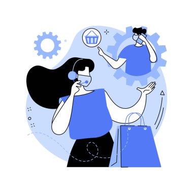 Yükleme ürünleri için soyut konsept vektör çizimi çağrısı.