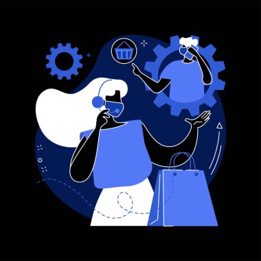 Yükleme ürünleri için soyut konsept vektör çizimi çağrısı.